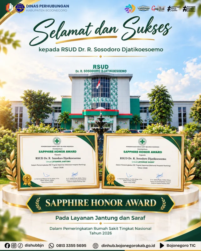 Dishub Bojonegoro Apresiasi Prestasi Kesehatan Nasional RSUD Dr. R. Sosodoro Djatikoesoemo