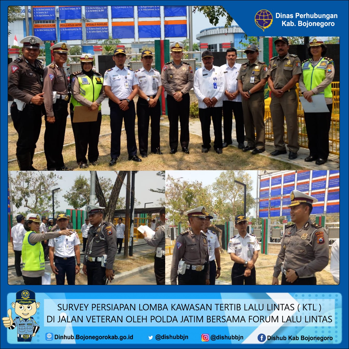 Survey persiapan lomba kawasan tertib lalu lintas (KTL)