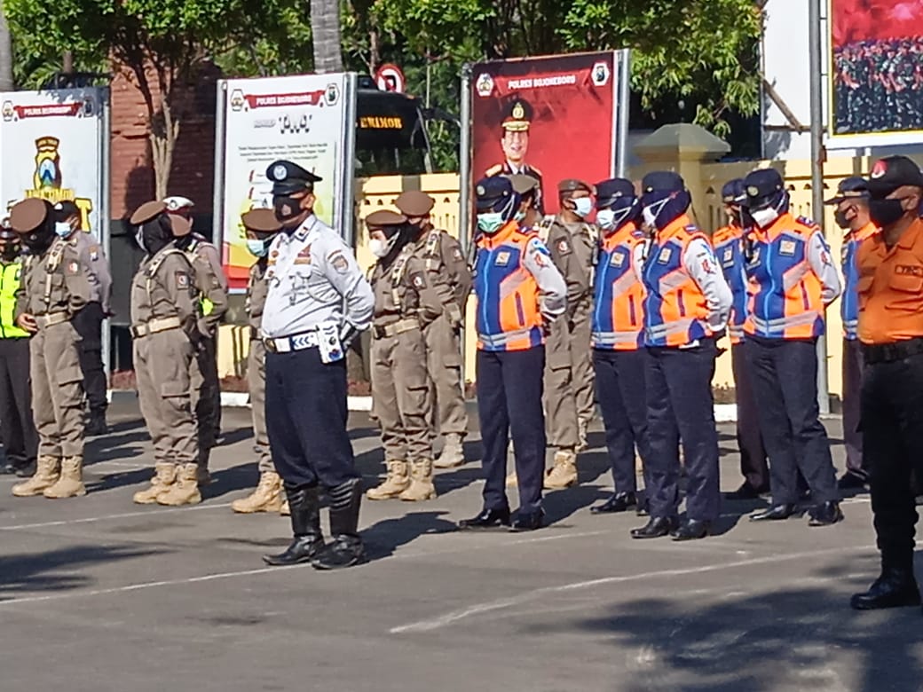 DISHUB IKUTI APEL KESIAPAN PENGAMAN LARANGAN MUDIK LEBARAN