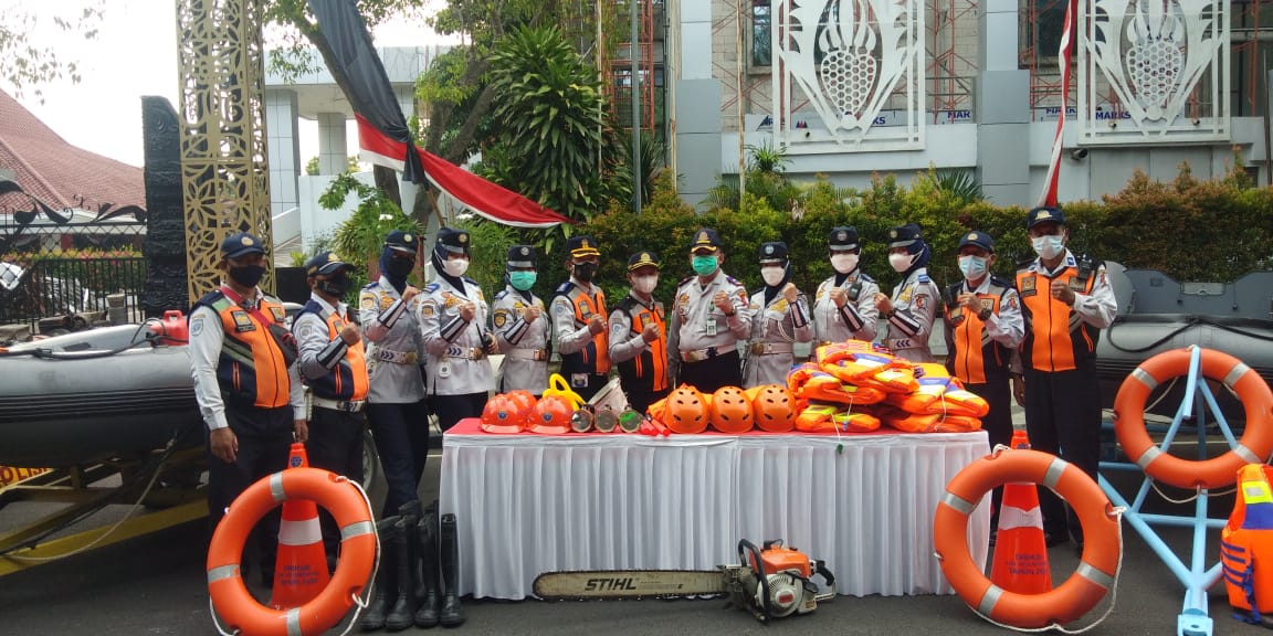 APEL GELAR PASUKAN DALAM RANGKA ANTISIPASI MENGHADAPI BENCANA ALAM TAHUN 2021