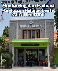 Pastikan Layanan Optimal, Dishub Bojonegoro Gelar Monev Angkutan Pelajar Gratis di SMPN 1 Kalitidu