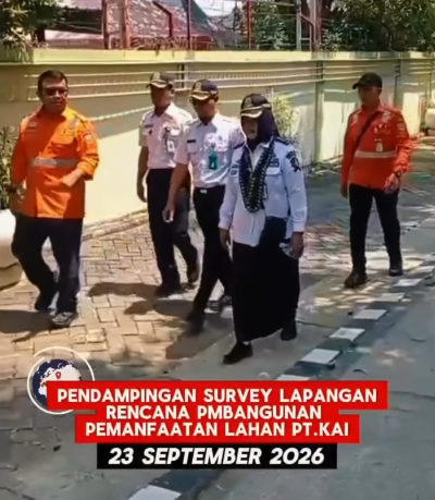 Dishub Bojonegoro dan PT KAI Lakukan Survey Pengukuran di Tiga Titik Strategis