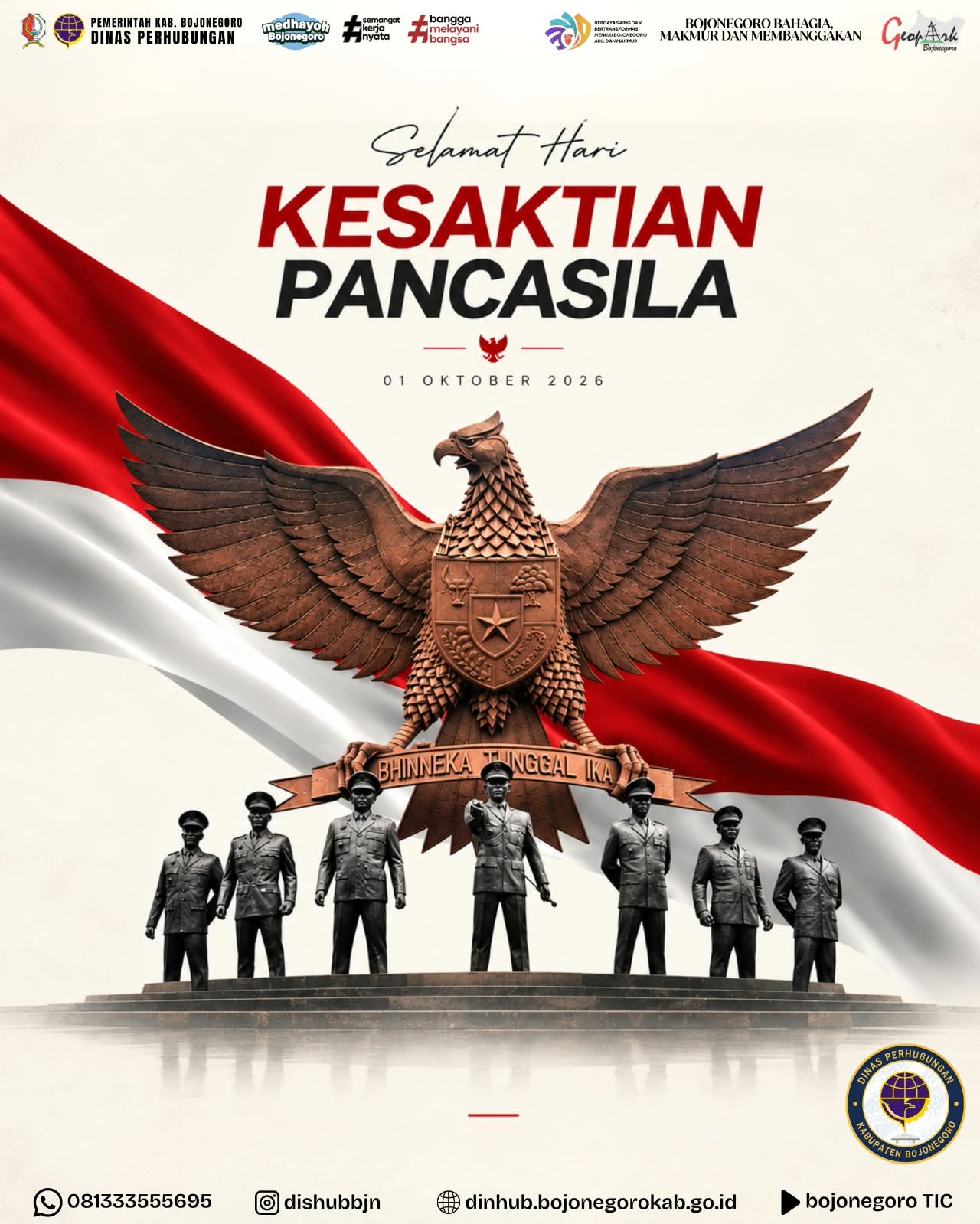 Dishub Bojonegoro Peringati Hari Kesaktian Pancasila 2026