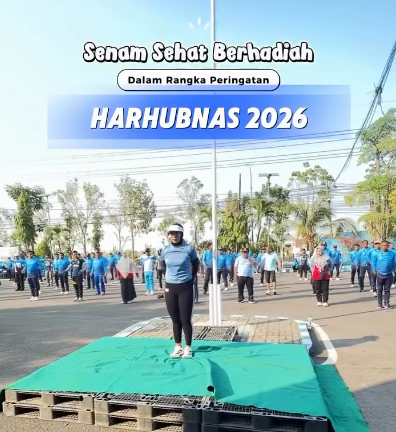 Dishub Bojonegoro Gelar Senam Sehat Penuh Kebersamaan dan Bertabur Hadiah